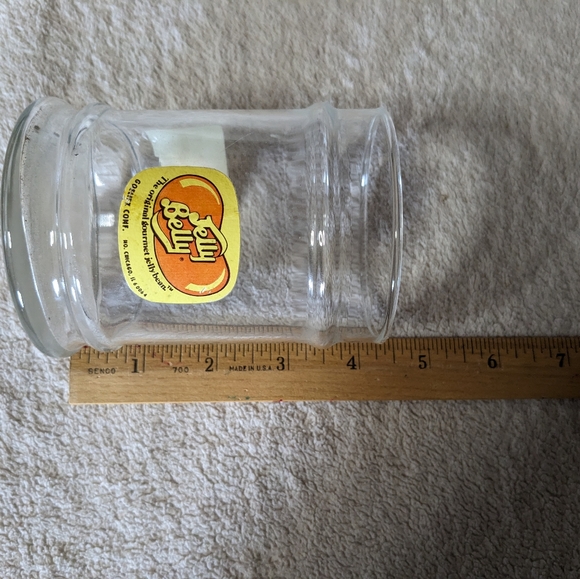 Jelly Belly jelly beans glass storage jar local Michigan candy store - Picture 3 of 6